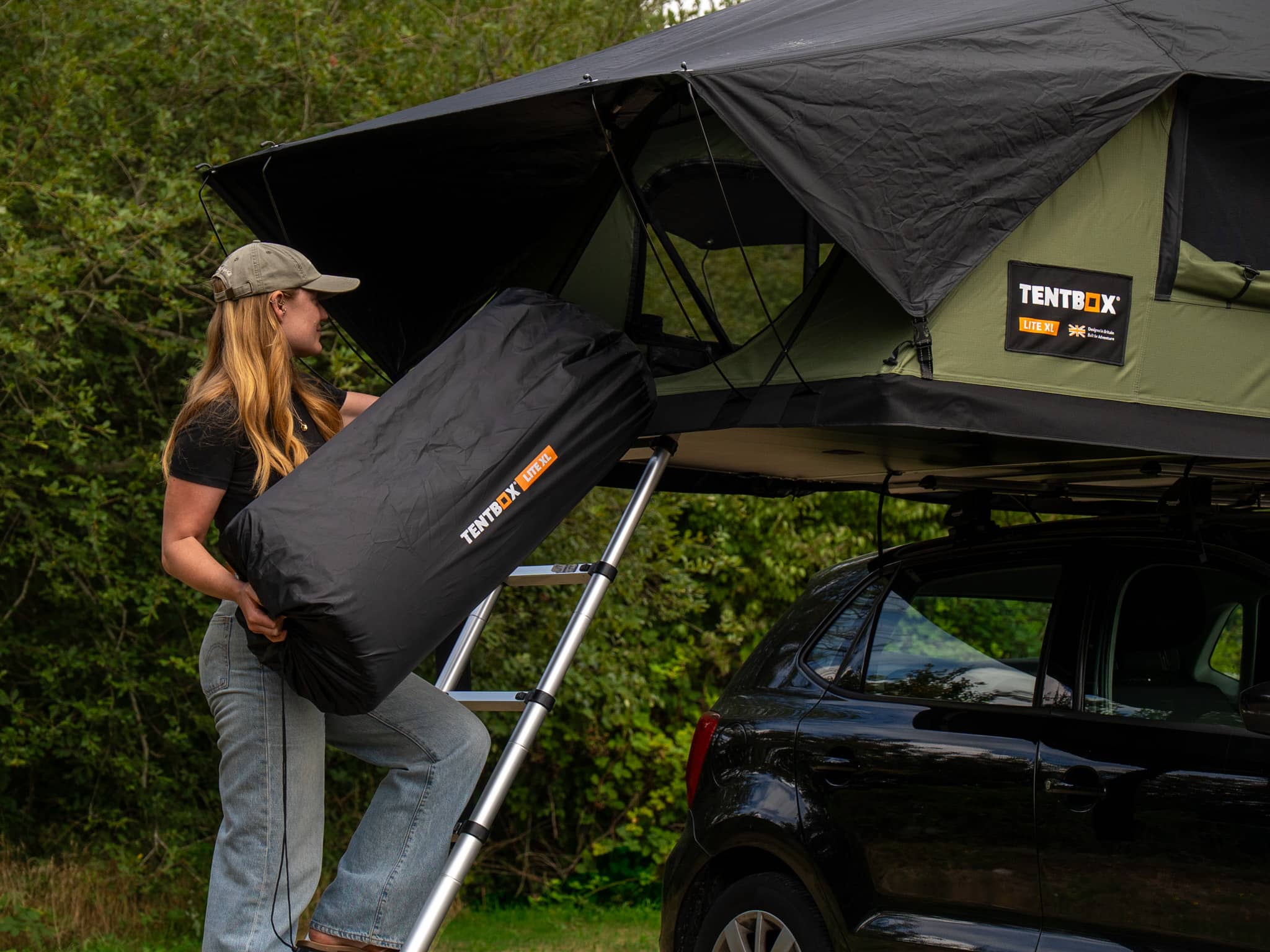 Самонадуваем матрак TentBox Lite XL (Mattress Topper)