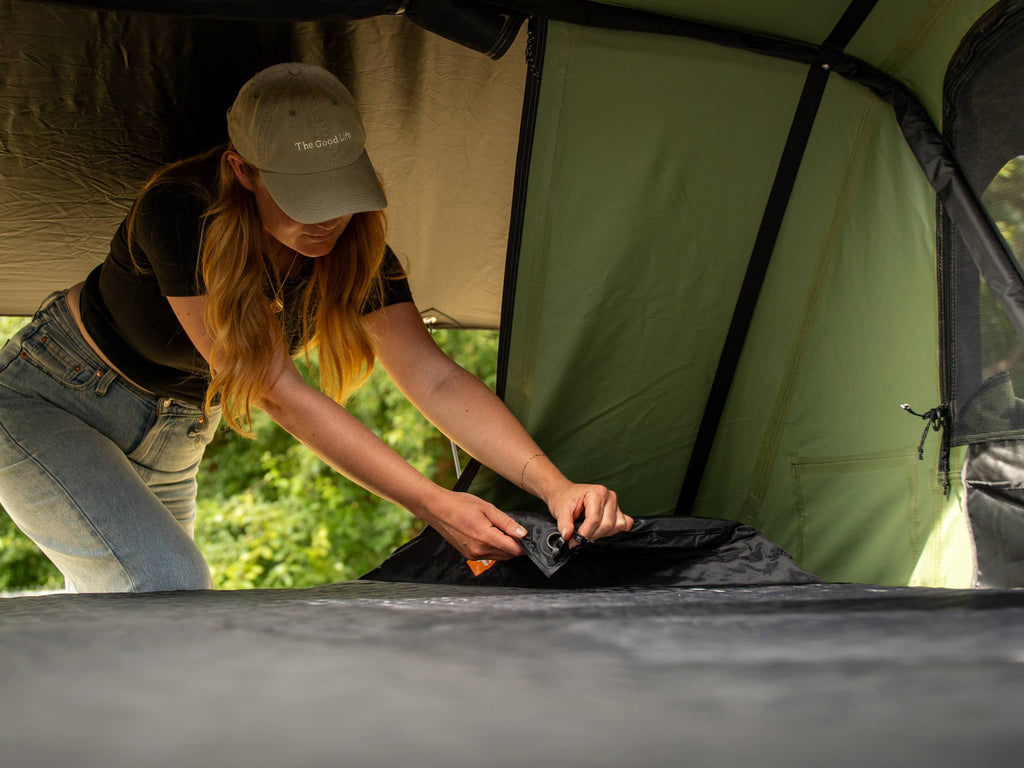 Самонадуваем матрак TentBox Lite XL (Mattress Topper)